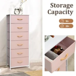 VredHom 6 Drawers Vertical Dresser Storage Tower - White - 6-drawer -Bed Frame Shop 00f59c27 f0e7 4e3c 9aae 60953a08754a