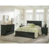 Farmhouse Basics 4-piece Queen Bedroom Set - Rustic Black - Queen - 4 Piece