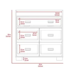 Boahaus Rita Dresser (White) - 5-drawer - White -Bed Frame Shop 014b0e6b 5117 437e 82ea 4da972cb88d3