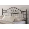 Copper Grove Doberan Black Metal Headboard With Rails - King