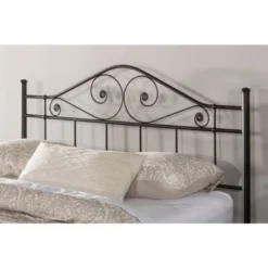 Copper Grove Doberan Black Metal Headboard With Rails - King