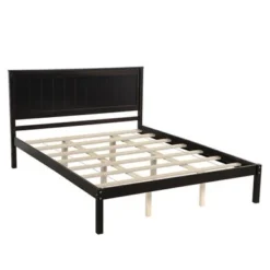 Copper Grove Ballabeg Queen Solid Wood Platform Bed With Headboard - Espresso - Queen -Bed Frame Shop 02447870 74f1 4125 926d 84a345297403