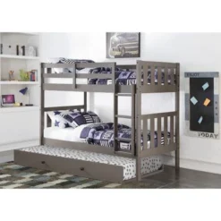 Twin Trundle - Antique Grey -Bed Frame Shop 02cd16da 254d 4e5a 8617 a93b5fb5ea80