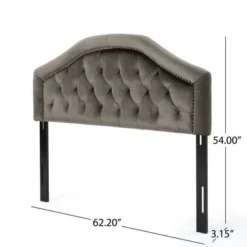 Killian Glam Velvet Full/Queen Headboard By Christopher Knight Home - Black -Bed Frame Shop 03e18132 5f83 4352 a8d8 e59bc469389c