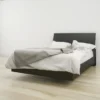 Nexera Corbo Platform Bed With Headboard, Black - Full