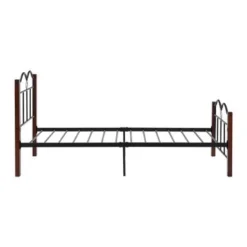 Metal Twin Platform Bed - Grey -Bed Frame Shop 0456d151 8cc2 4e07 a695 80eba8e788ab