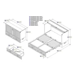 AFI Southampton Murphy Bed Chest With Built-In Charging Station - White - Twin XL -Bed Frame Shop 04cc96f0 42f5 42b4 9edc 30ca63f9ee0f