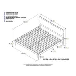 Metro King Platform Bed With Open Foot Board In Espresso - Espresso - King -Bed Frame Shop 0516351c 1f95 46fe b711 258f7a8e79c0