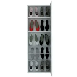 Leto Wall Mounted Shoe Rack With Mirror - N/A - White -Bed Frame Shop 052adf3f 6938 4546 ba72 43a2c5052b08