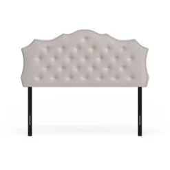 Gracewood Hollow Farouk Fabric Headboard - Grey - King -Bed Frame Shop 053fbbbe d3ed 40a0 a2ba f377f75068c3