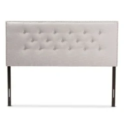 Contemporary Fabric Headboard By Baxton Studio - Grey - Full -Bed Frame Shop 07bc9f47 cc86 44f2 8eae db2f6815819e