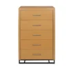 Beeson 5 Drawer Dresser By Christopher Knight Home - Maple/Black