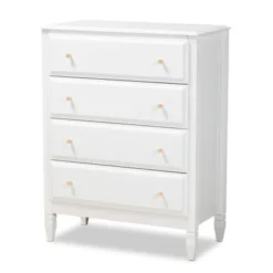 Baxton Studio Naomi Classic And Transitional 4-Drawer Bedroom Chest - 4-drawer