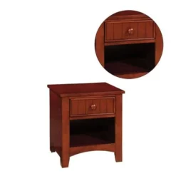 Wooden Nightstand With A Drawer - Cherry -Bed Frame Shop 0907ada9 f030 409f bd41 1f5307e83980