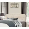 Hillsdale Furniture Nicole Beige Wood/Linen Full/Queen Headboard - Queen