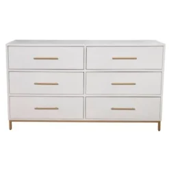 Alpine Furniture Madelyn Six Drawer Wood Dresser In White - White - 6-drawer -Bed Frame Shop 0a62b131 84ba 4c69 9edf 953aed9f8a70