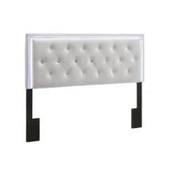 Best Quality Furniture Faux Leather Headboard With LED Lights - Black -Bed Frame Shop 0abce3ef 0fed 43ce 8908 bf3258d24e10