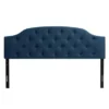 Copper Grove Kalene Upholstered Diamond-tufted Arched King Panel Headboard - Blue