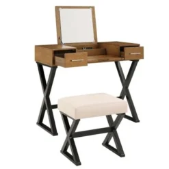 Gatenby Vanity Set With Flip Mirror And Power Strip By INSPIRE Q Classic - Grey -Bed Frame Shop 0b6d5501 3988 458f b730 1cd4cbc405bb