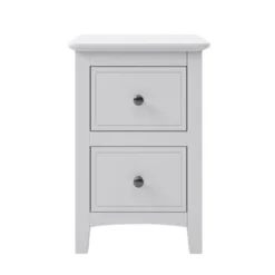 2 Drawers Solid Wood Dresser With Metal Knobs - Gray -Bed Frame Shop 0b845798 fbe2 4261 8454 ceb5cb84620b