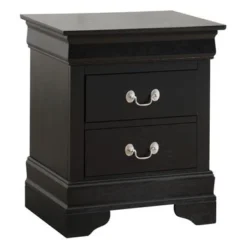 Louis Phillipe Traditional 2-drawer Wood Nightstand - White -Bed Frame Shop 0c404be7 a74d 4d0a 9801 b2fb906e80a3