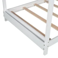 Merax Twin Size House Platform Bed With Headboard - White -Bed Frame Shop 0c738688 9102 4c41 a1a9 63729b3f8f0d