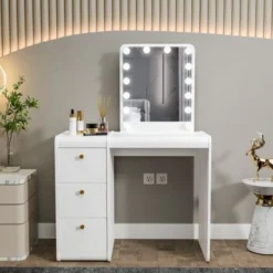 Boahaus Dalia Lighted Vanity - White