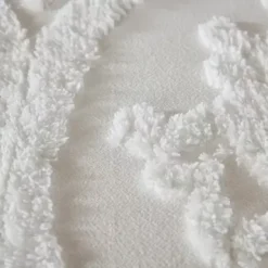 Off-White Viola 3 Piece Tufted Cotton Chenille Damask Duvet Cover Set Full/Queen -Bed Frame Shop 0f40871f b364 48d9 8d8c 231b5e1a0c8c