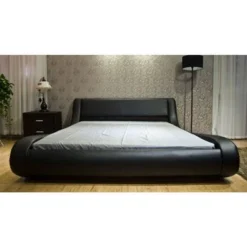 Contemporary Upholstered Bed - King - Red -Bed Frame Shop 1359b757 b3fd 4bb4 999b 88840f03cdbf