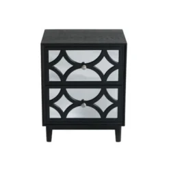 COZAYH Contemporary Mirror Front Nightstand - 2-drawer -Bed Frame Shop 135c5a88 7e8c 49e6 8f7d 129b2eb0351d