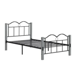 Metal Twin Platform Bed - Grey -Bed Frame Shop 1411cd45 70cc 42ea a479 ecafd7c9863f