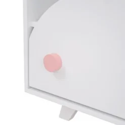 Nestfair Wooden Nightstand End Table With Drawer And Open Storage - Grey -Bed Frame Shop 14158bd0 1d30 4b3d 9229 3548454bf7e2