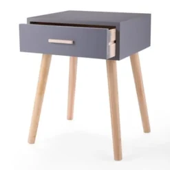 Single Drawer Bedside Table Gray Two Packs - 1-drawer - Grey -Bed Frame Shop 143b8c1d 622e 493a 8802 529a04785f63