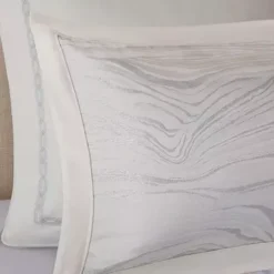 White Hollywood Glam Comforter Set Queen -Bed Frame Shop 143f5970 cdee 4dff 8def 8212ed497402