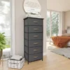Pellebant 6 Drawers Vertical Storage Tower - Grey - 6-drawer