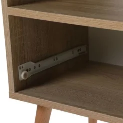 Modern Nightstand With Drawer And Shelf,Set Of 2 - Natural -Bed Frame Shop 1602f5eb 8e20 4b6d b9f8 29e1c56bb6ba