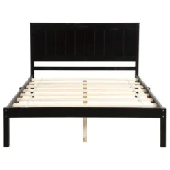 Nestfair Wooden Platform Bed With Headboard And Wood Slat Support - White - Full -Bed Frame Shop 160c5bc8 b655 489b 9769 cac60fa6f1d0