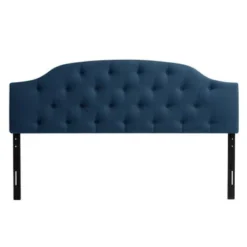 Copper Grove Kalene Upholstered Diamond-tufted Arched King Panel Headboard - Silver -Bed Frame Shop 1647d5f3 79e3 46f6 9771 c563050fc0cb