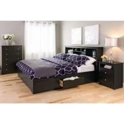 Prepac Sonoma Transitional Black Laminate 5-drawer Chest - Black -Bed Frame Shop 17025cfa c9f9 4252 b072 db7942713a74