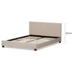 Contemporary Platform Bed By Baxton Studio - Queen Size - Dark Brown Faux Leather -Bed Frame Shop 17981834 a8b9 440d bcd4 7a86dd83eb63