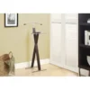 Valet Stand/ Organizer/ Suit Rack/ Bedroom/ Wood/ Metal/ Brown/ Chrome/ Contemporary/ Modern
