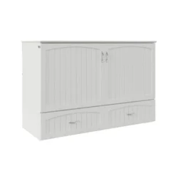 AFI Southampton Murphy Bed Chest With Built-In Charging Station - White - Twin XL -Bed Frame Shop 1d7be5e3 bc91 4ad1 a66a c7e36008e7bf