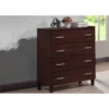 Baxton Studio Maison Modern And Contemporary Oak Brown Finish Wood 4-Drawer Storage Chest - 4-drawer