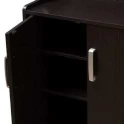 Contemporary Dark Brown Shoe Cabinet By Baxton Studio - Espresso - No Drawers -Bed Frame Shop 1ea056b4 4308 4607 95fb 8cad83a6f6f3