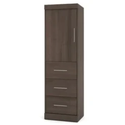 Nebula 25-inch Storage Unit - Bark Grey/White -Bed Frame Shop 1eb8f43c d8be 4723 996a be891b22a44f