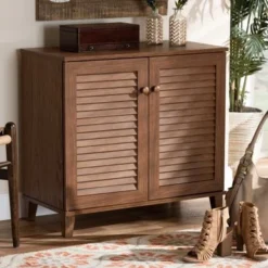 Copper Grove Zdolbuniv Dark Grey 4-shelf Shoe Storage Cabinet - Walnut -Bed Frame Shop 1f2fa6a7 3cb8 4e6e aeed f45e43e03d95