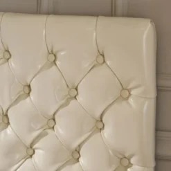 Jezebel Adjustable Full/Queen Tufted Headboard By Christopher Knight Home - Light Beige Fabric -Bed Frame Shop 1f44d002 0f5b 4fec ab61 74dd5e3b92bb