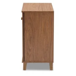 Copper Grove Zdolbuniv Dark Grey 4-shelf Shoe Storage Cabinet - Walnut -Bed Frame Shop 1f5af8be 802d 4f51 9c3b 9f78380ac014