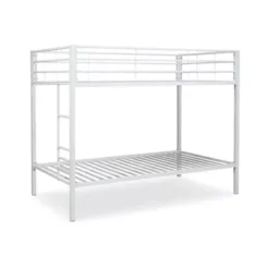 Broshard Twin Over Twin Metal Bunk Bed -Bed Frame Shop 20341e69 68b0 45c7 8622 df48fbdb95fd