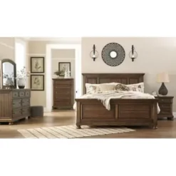 Flynnter Two Drawer Night Stand -Bed Frame Shop 2053148e 65f7 47b9 892c c27156ecb99e